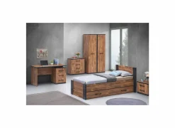 Complete Kinderkamers|Complete Kinderkamers|Kinderkamer Ellen met bed 90x200cm - kleerkast 108cm en 1 nachtkastje