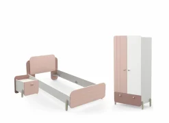 Demeyere Kinderkamer Jade met bed 90x200cm - kleerkast 95cm en 1 nachtkastje- Complete Kinderkamers|Complete Kinderkamers