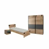 Kinderkamer Liverpool met bed 90x200cm -  schuifdeurkast 135cm en 1 nachtkastje- Complete Kinderkamers|Complete Kinderkamers