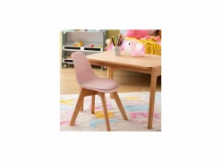 Kinderstoel Baya 55x31x38,5cm - kunststof - roze- Kindermeubelen