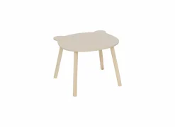 Kindertafel Beer 53x48x42,5cm - MDF & den massief - beige- Kindermeubelen