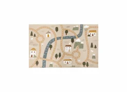 Kindertapijt Route 150x100cm - katoen - multicolor- Kindertapijten|Kinderdecoratie