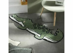 Kindertapijten|Kindertapijten|Kindertapijt TODAY Croco 130x46cm - katoen - groen