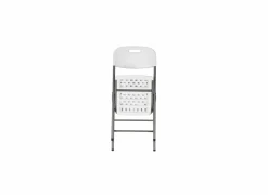 Klapstoelen|Klapstoel Nicola 45x48x87cm - staal & HDPE - wit