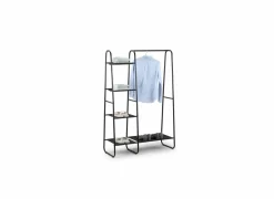 Kledingrekken|Kledingrekken|Kledingrek Pitt 100x40x150cm - metaal - zwart