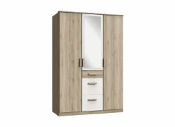 Kleerkast Cariba 135cm - decor - sanremo & wit- Draaideurkast|Kleerkast