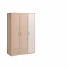 Kleerkast Charly 112cm - decor - acacia & wit- Draaideurkast|Draaideurkast