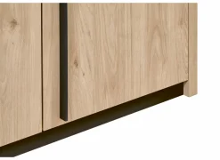 Kleerkast 165cm - decor - bruin- Draaideurkast|Draaideurkast