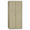 Draaideurkast|Kleerkast|Kleerkast 91cm - decor - sonoma eik