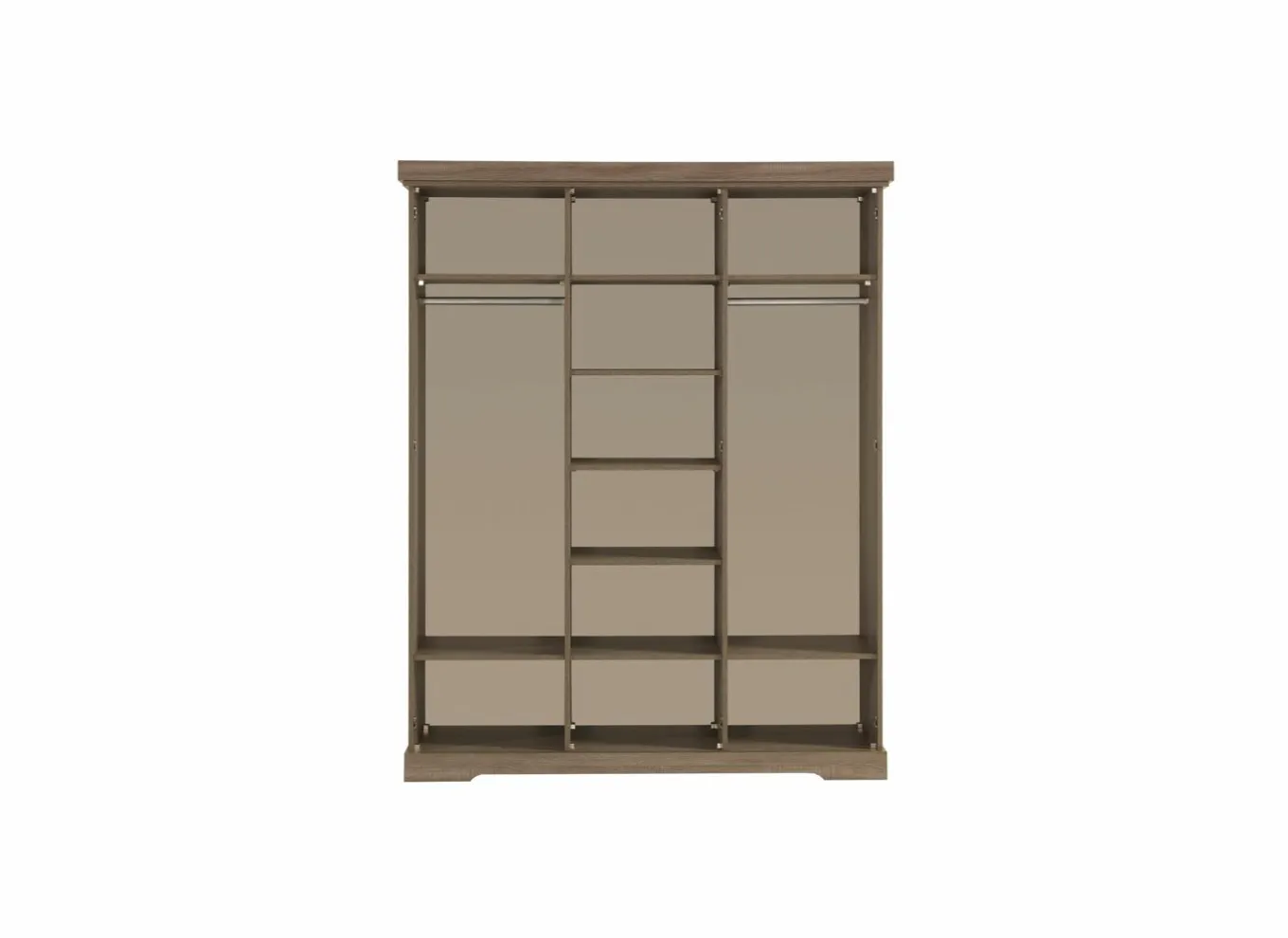 Draaideurkast|Draaideurkast|Kleerkast 175cm - decor - truffel & porcelein