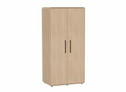 Kleerkast 104cm - melamine - brushed sand oak nature- Draaideurkast|Draaideurkast