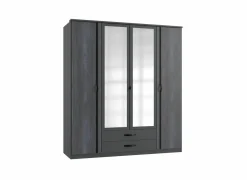 Draaideurkast|Draaideurkast|Kleerkast Duo 2 179cm - decor - digisteel & grafiet