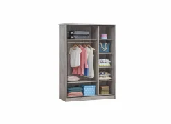 Draaideurkast|Draaideurkast|Kleerkast Elias 150cm - decor - grijze eik