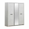 Draaideurkast|Draaideurkast|Kleerkast Elvis 173cm - decor - witte eik