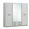 Kleerkast Elvis 218cm - decor - witte eik- Draaideurkast|Kleerkast