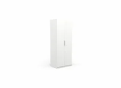Kleerkast Ghost 79cm - decor - wit- Draaideurkast|Kleerkast