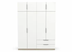 Kleerkast Ghost 157cm - decor - kronberg eik & wit- Draaideurkast|Kleerkast