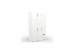 Draaideurkast|Kleerkast|Kleerkast Ghost 119cm - decor - wit