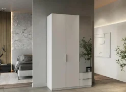 Draaideurkast|Kleerkast|Kleerkast Ghost 119cm - decor - wit