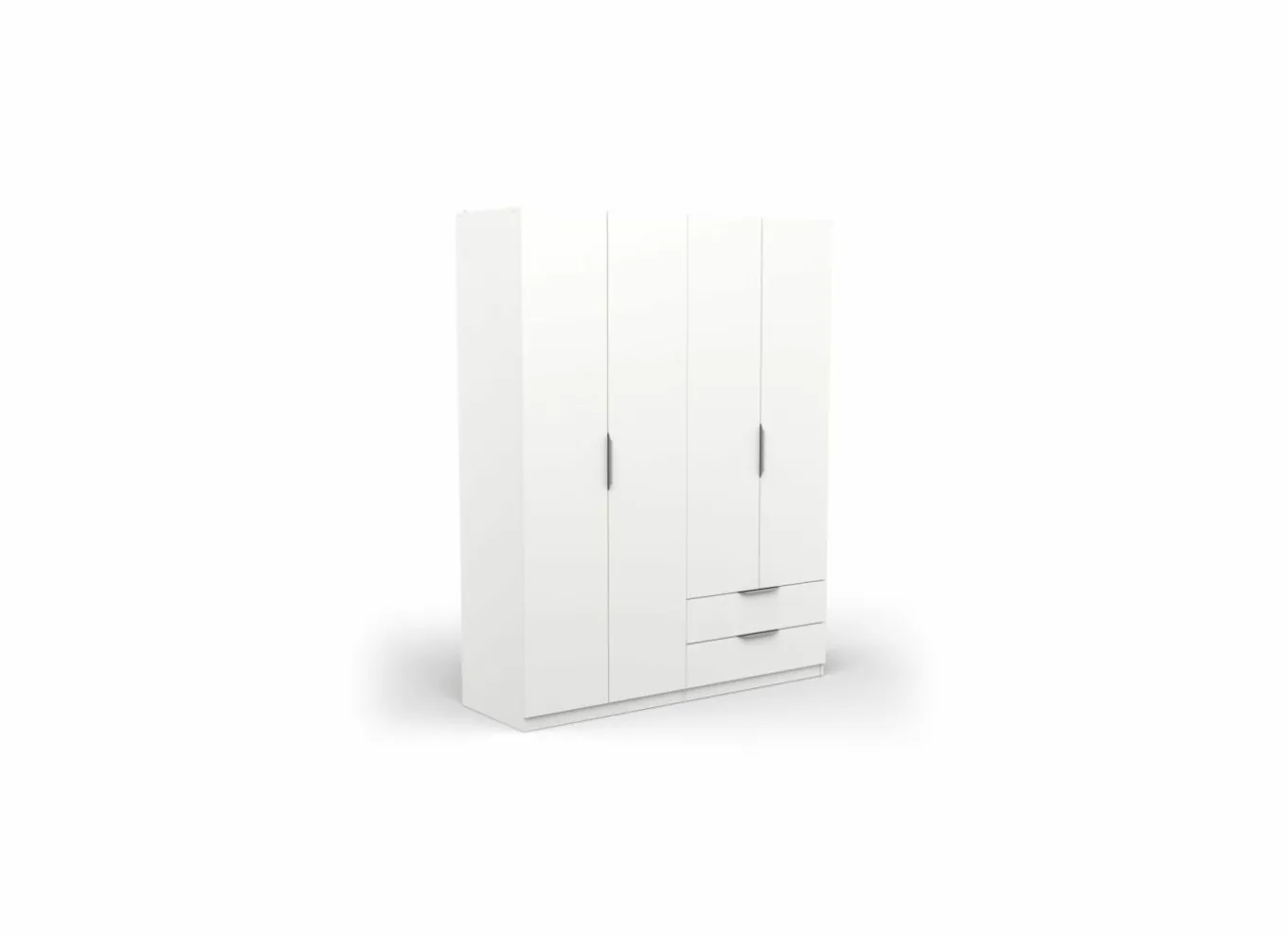 Draaideurkast|Kleerkast|Kleerkast Ghost 157cm - decor - wit