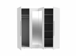 Kleerkast Helen 228cm - decor - wit- Draaideurkast|Draaideurkast