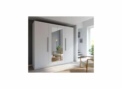 Kleerkast Helen 228cm - decor - wit- Draaideurkast|Draaideurkast