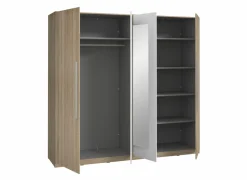 Kleerkast Helen 228cm - decor - sonoma eik & wit- Draaideurkast|Draaideurkast