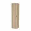 Draaideurkast|Draaideurkast|Kleerkast Holmes 50cm - MDF - eik