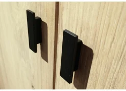 Draaideurkast|Draaideurkast|Kleerkast Holmes 50cm - MDF - eik