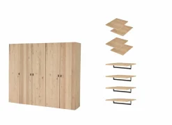 Kleerkast Holmes 250cm - MDF - eik- Draaideurkast|Draaideurkast