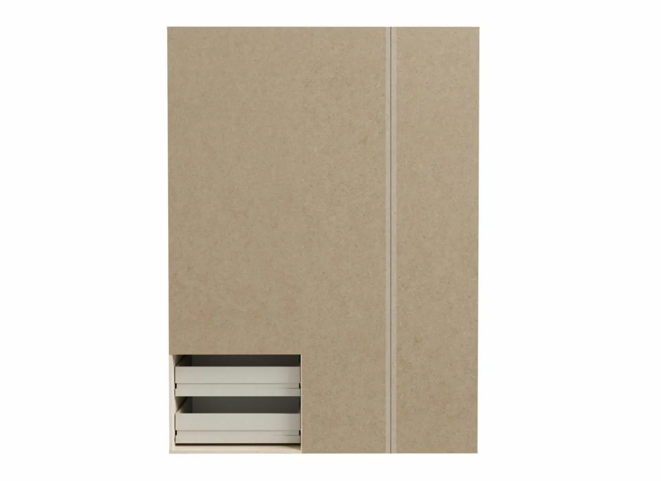 Draaideurkast|Draaideurkast|Kleerkast Mokkaro 145cm - decor - wit & sonoma eik