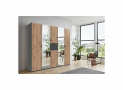 Draaideurkast|Draaideurkast|Kleerkast Moldau 225cm - decor - eik & grafiet