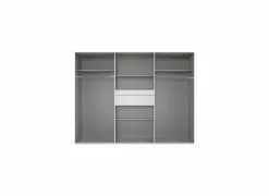 Draaideurkast|Draaideurkast|Kleerkast Moldau 270cm - decor - wit