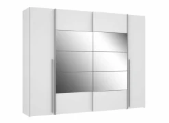 Kleerkast Narago 270cm - decor - wit- Draaideurkast|Schuifdeurkast