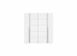 Kleerkast Narago 200cm - decor - wit- Draaideurkast|Schuifdeurkast