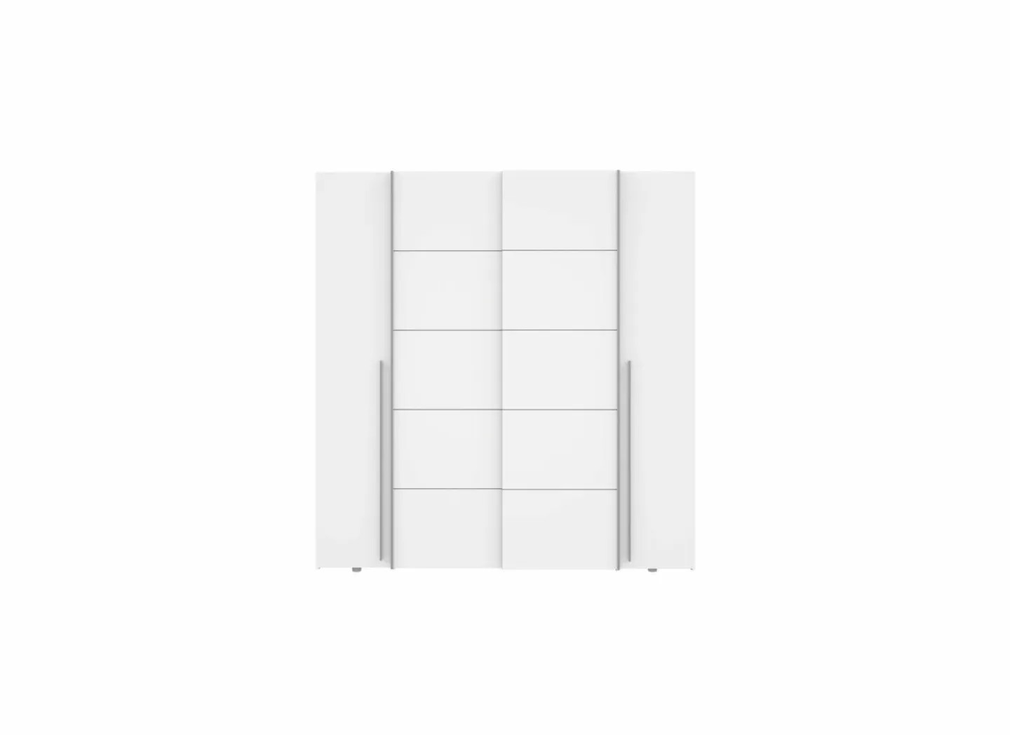 Kleerkast Narago 200cm - decor - wit- Draaideurkast|Schuifdeurkast