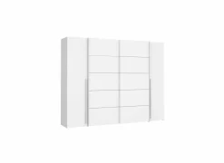 Draaideurkast|Schuifdeurkast|Kleerkast Narago 270cm - decor - wit