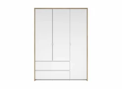 Kleerkast Next 149x58xH202cm - decor - wit & jackson hickory- Draaideurkast|Draaideurkast