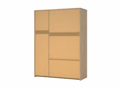 Kleerkast Next 149x58xH202cm - decor - wit & jackson hickory- Draaideurkast|Draaideurkast