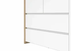 Kleerkast Next 149x58xH202cm - decor - wit & jackson hickory- Draaideurkast|Draaideurkast