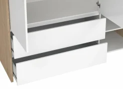 Kleerkast Next 149x58xH202cm - decor - wit & jackson hickory- Draaideurkast|Draaideurkast