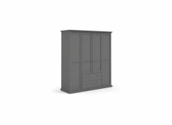 Kleerkast Paris 181cm - decor - mat grijs- Draaideurkast|Draaideurkast