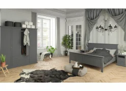 Kleerkast Paris 181cm - decor - mat grijs- Draaideurkast|Draaideurkast