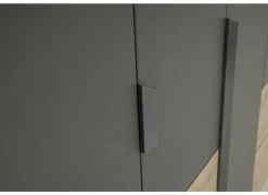 Draaideurkast|Draaideurkast|Kleerkast Quadraspin 226cm - decor - artisanale eik/ metallic grijs