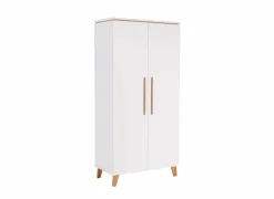 Kleerkast Vito Mira 95cm - decor - wit- Draaideurkast|Draaideurkast