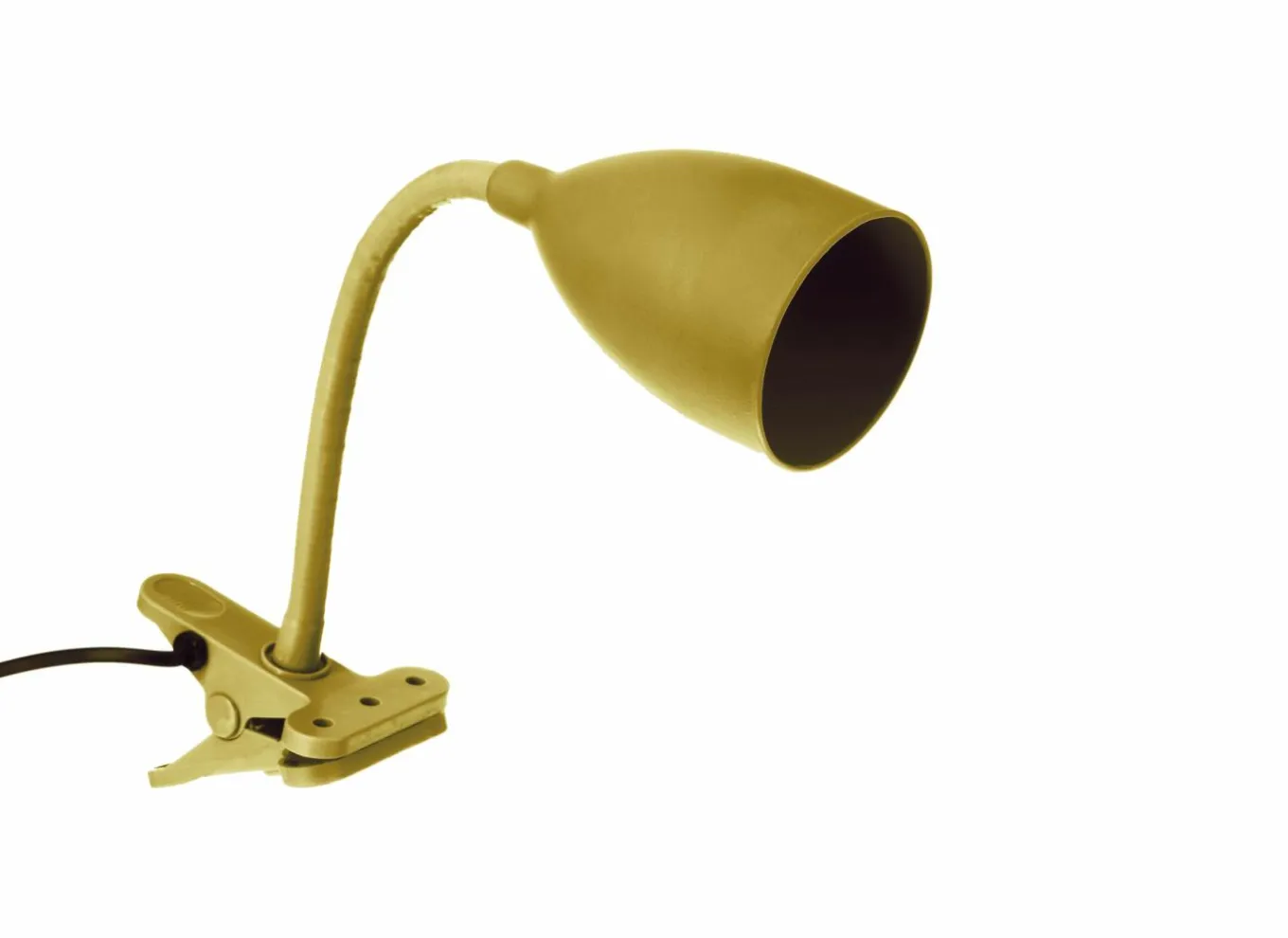 Nachtlampjes|Kinderbureaulampen|Klemlamp Sily 43x8cm - metaal/kunststof - oker