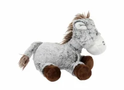 Pluche Knuffels|Knuffel Ezel H18cm - stof - grijs