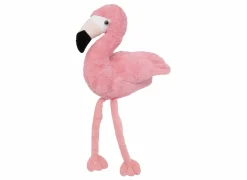 Knuffel Flamingo H59cm - stof - roze- Pluche Knuffels
