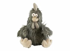 Knuffel Haan H29cm - stof - grijs- Pluche Knuffels