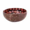 Kom Cocosbowl Ø14cm - kokos - roze- Sla- & Sauskommen|Fruitschalen